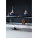 Forked LED 9.84 inch Burnt Steel Pendant Ceiling Light