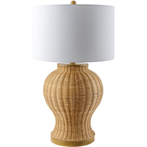 Ziran 28.3 inch 100 watt Beige Accent Table Lamp Portable Light