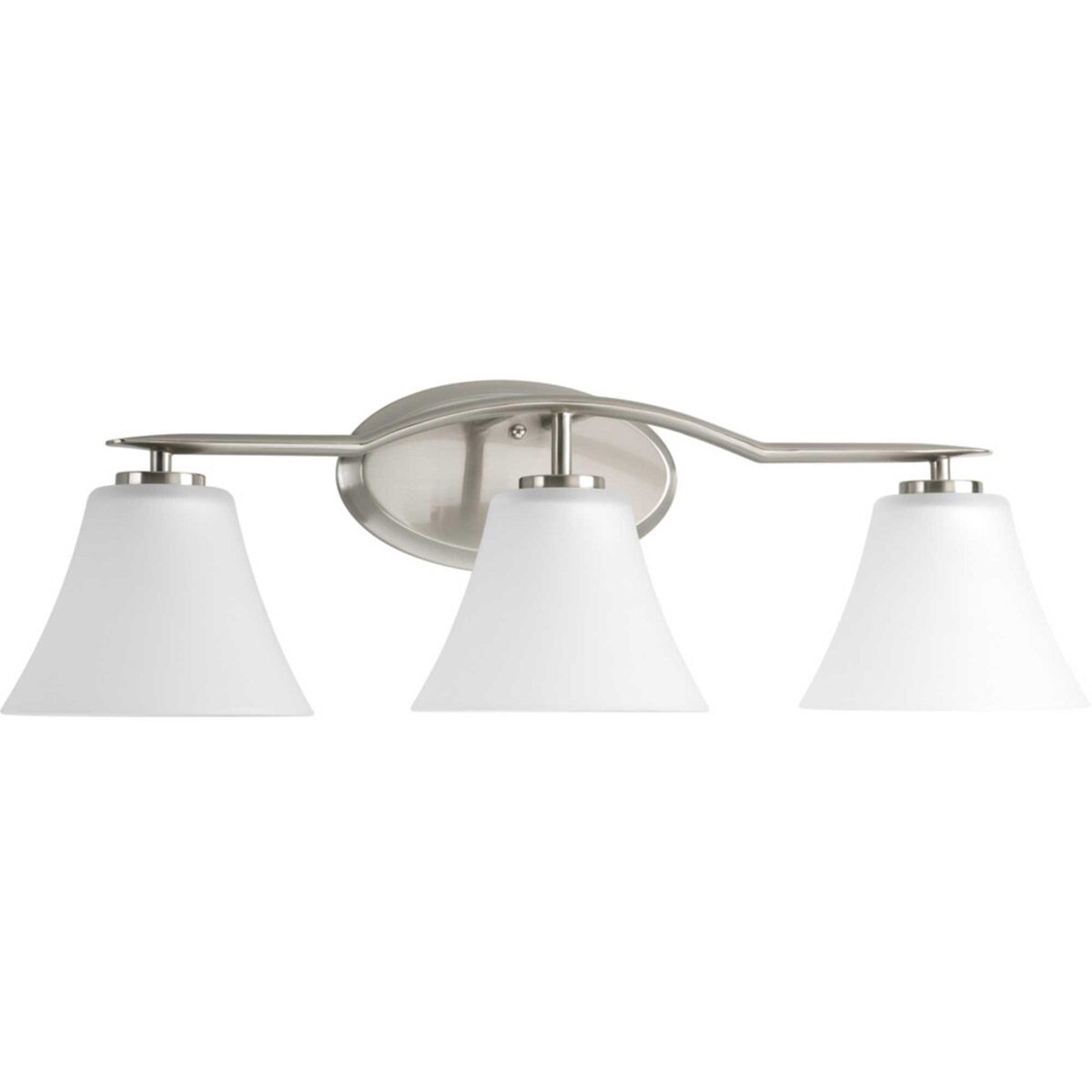 Bravo 3 Light 26.75 inch Brushed Nickel Bath Vanity Wall Light