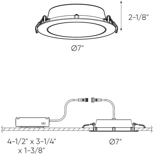 Fusion White Directional Recessed Light