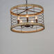 Homestead 5 Light 24 inch Driftwood and Black Chandelier Ceiling Light