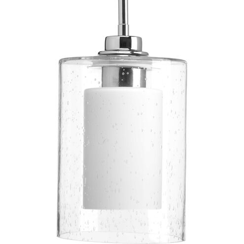 Double Glass 1 Light 5.88 inch Polished Chrome Mini-Pendant Ceiling Light