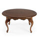 Grace Oval 4 Legs Coffee Table in Medium Brown