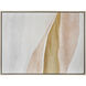 Optimist Ochre with Ivory and Champagne Gold Framed Wall Art