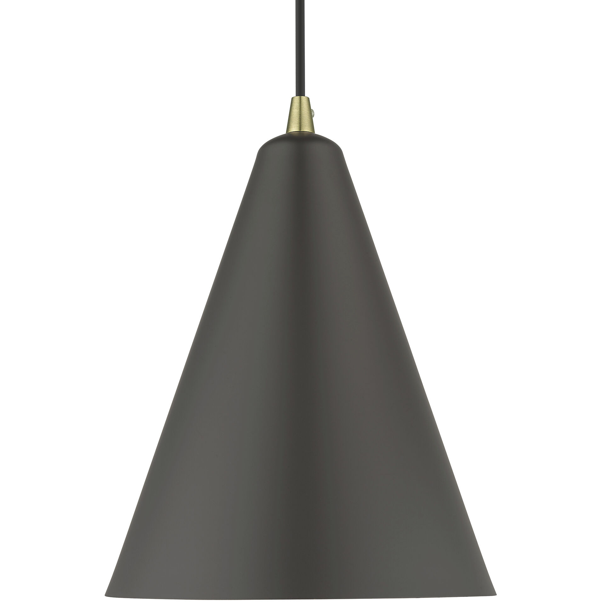 Dulce 1 Light 10 inch Bronze with Antique Brass Accents Pendant Ceiling Light in Bronze & Brushed Nickel
