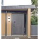 Cosmos LED 18.38 inch Matte Black with Satin Brass and Matte White Outdoor Wall Sconce