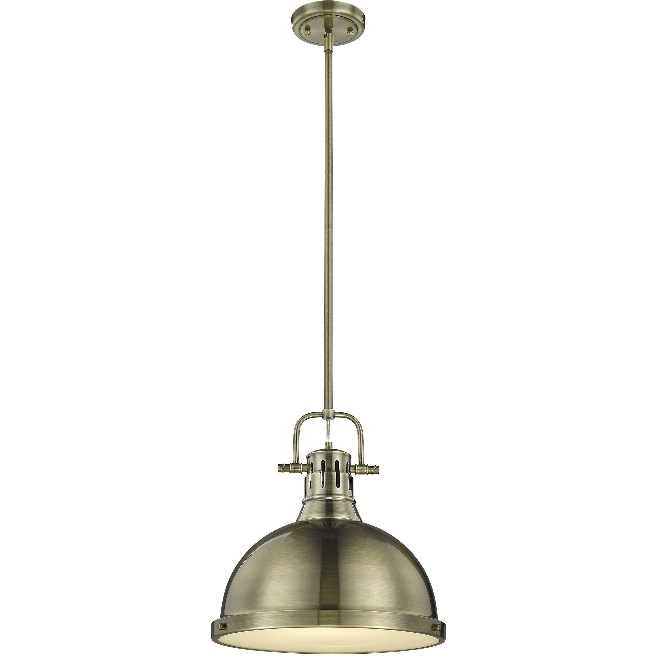 Yep Duncan Pendant Ceiling Light in Aged Brass, Large