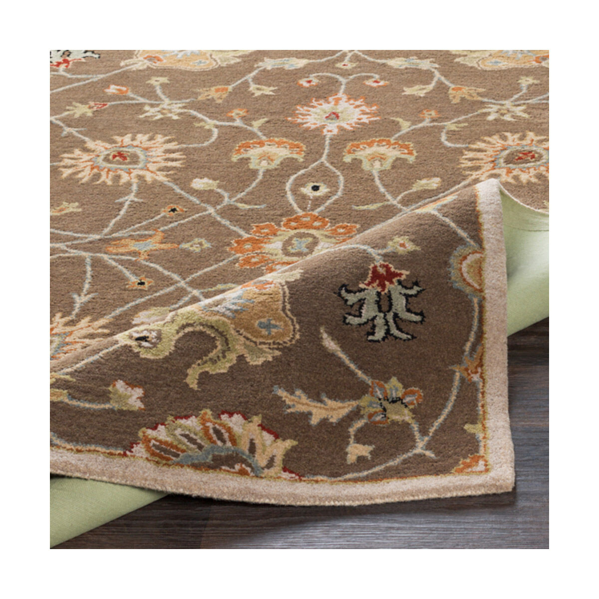 Caesar 180 X 144 inch Dark Brown/Tan/Rust/Black/Khaki/Camel/Olive/Wood Rugs, Wool