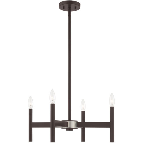 Copenhagen 4 Light 20 inch Bronze Mini Chandelier Ceiling Light