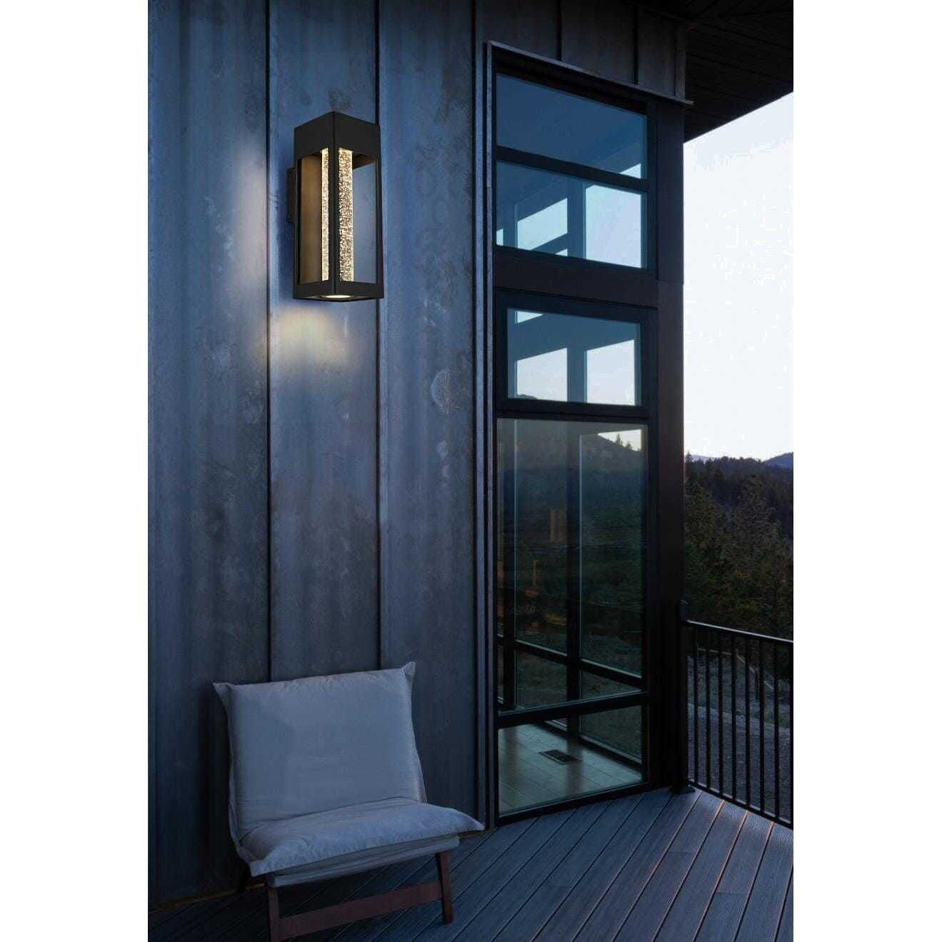 Amaris 1 Light 15 inch Black Outdoor Wall Sconce