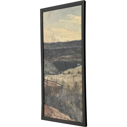 Rolling Fields Green and Brown and Multi and Rust Framed Art