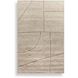 Kenyan 108 X 72 inch Beige and Brown Rug, 6ft x 9ft
