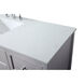 Theo 60 X 22 X 34 inch Gray Vanity Sink Set
