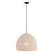 Lunel 1 Light 24 inch Dark Bronze Pendant Ceiling Light