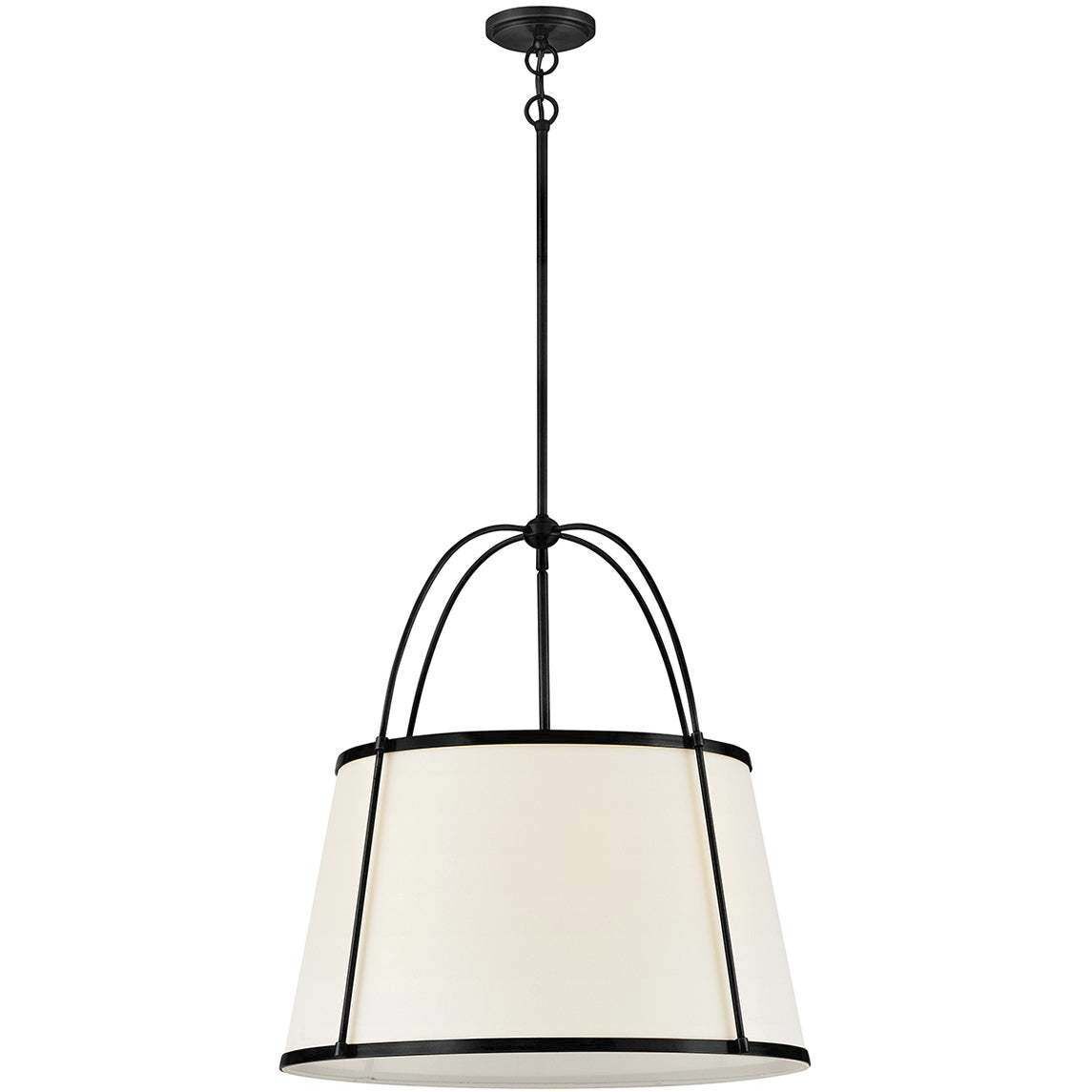 Clarke 4 Light 24.5 inch Black Chandelier Ceiling Light
