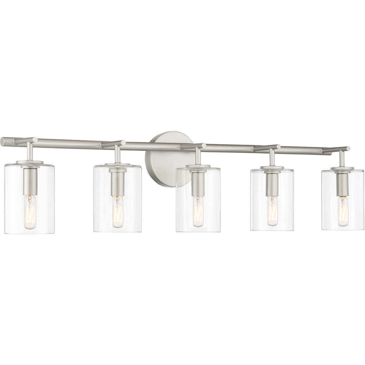 Hailie 5 Light 35 inch Satin Nickel Vanity Light Wall Light