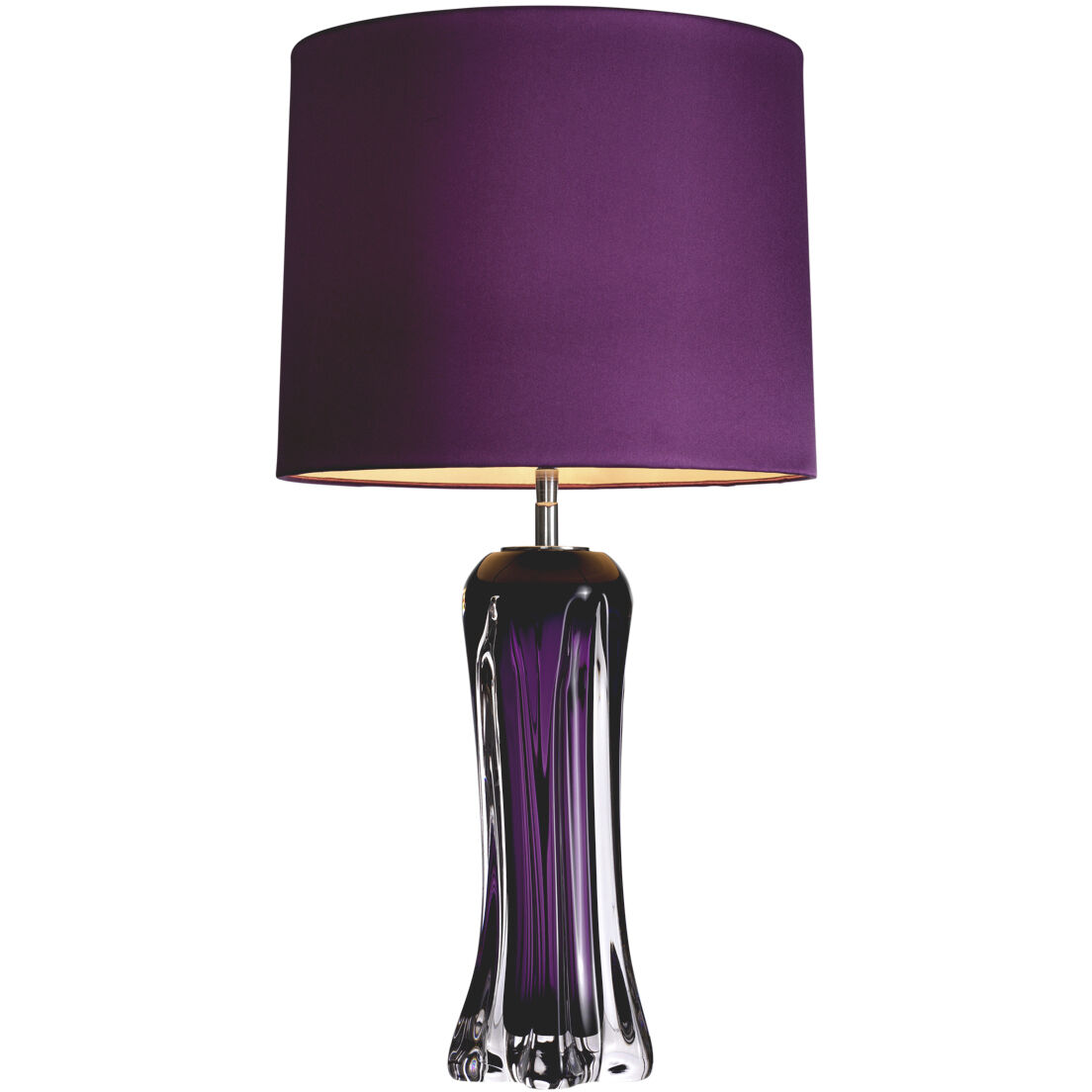 Castillo 27.17 inch 40 watt Purple Solid Glass Table Lamp Portable Light
