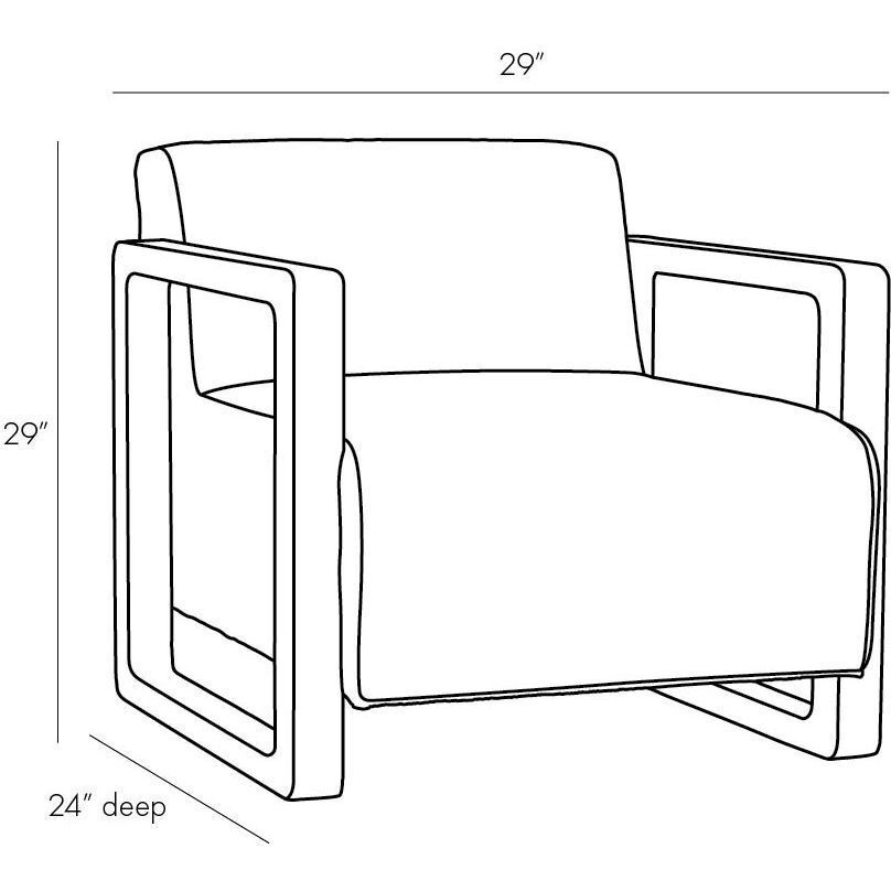 Duran 29 inch Fieldstone Grey Chair