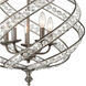 Renaissance 5 Light 21 inch Weathered Zinc with Clear Chandelier Ceiling Light