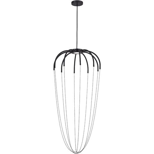Perla LED 20.25 inch Matte Black Statement Pendant Ceiling Light