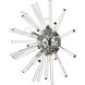 Sienna 4 Light 18 inch Chrome Wall Sconce Wall Light, can be Flush Mounted