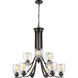 Calistoga 9 Light 30.5 inch Oil Rubbed Bronze Chandelier Ceiling Light