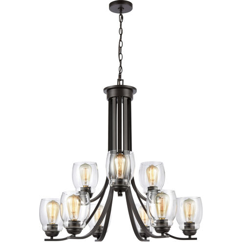 Calistoga 9 Light 30.5 inch Oil Rubbed Bronze Chandelier Ceiling Light