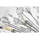 Vera 38 Light 25 inch Chrome Pendant Ceiling Light