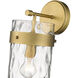 Fontaine 1 Light 6.5 inch Rubbed Brass Wall Sconce Wall Light in Rubbed Bronze