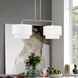 Manorwood 2 Light 35 inch Brushed Nickel Linear Chandelier Ceiling Light