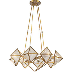 Cairo 8 Light 30 inch Vintage Brass Chandelier Ceiling Light