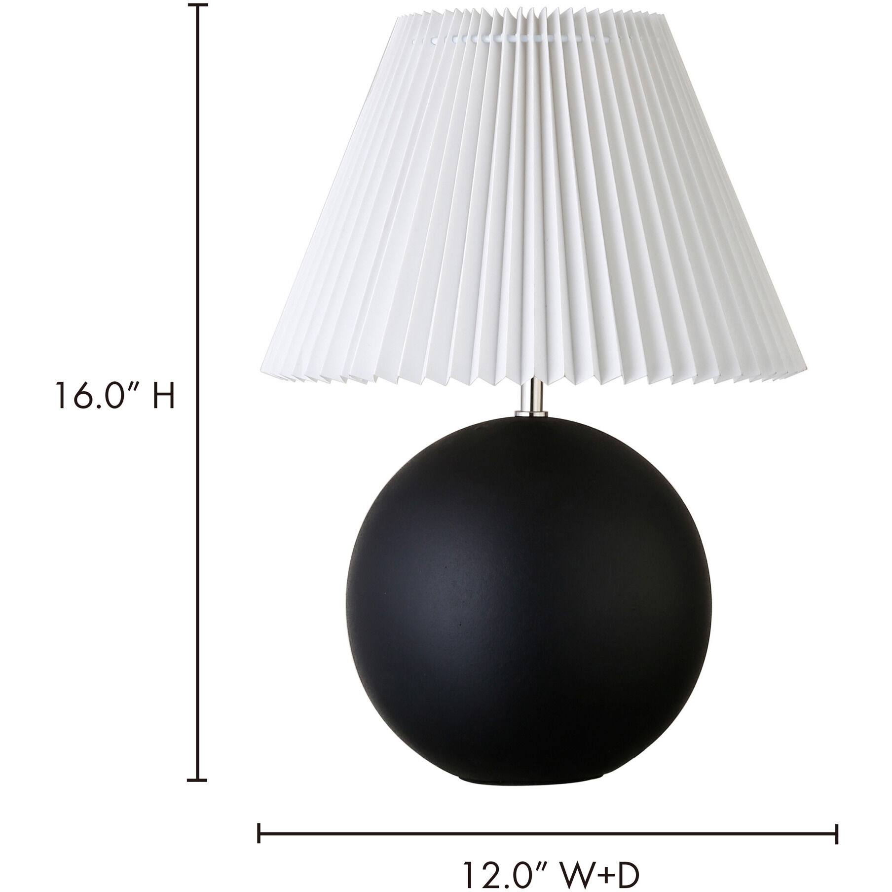Tuve 16 inch 60.00 watt Black Table Lamp Portable Light