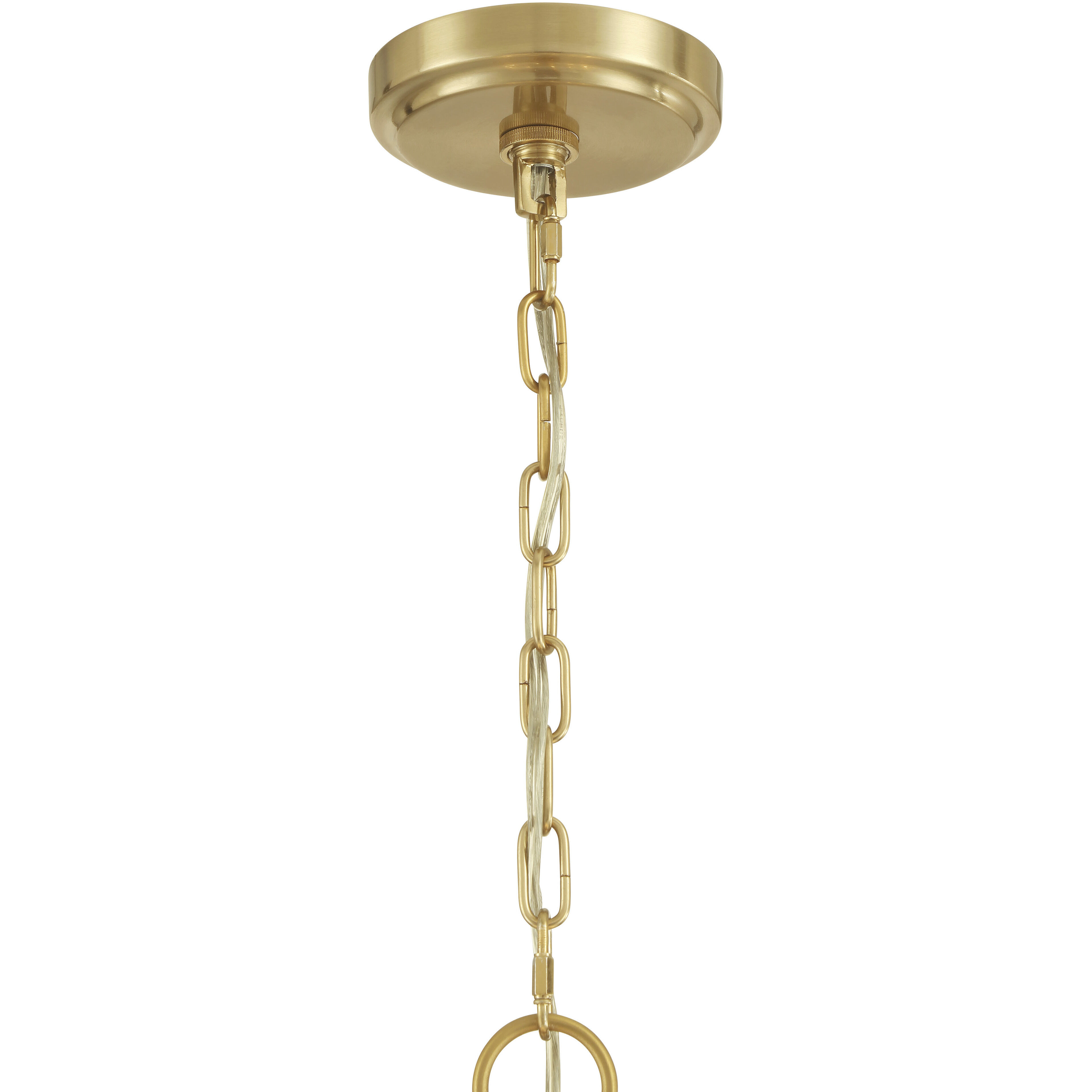 Orchid 10 Light 28.5 inch Legacy Brass Pendant Ceiling Light in White Handmade Glass