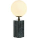 Amabel 13 inch 15 watt Green Marble Table Lamp Portable Light