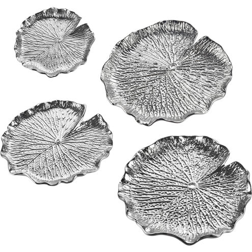 Lilypad Silver Dimensional Wall Art, Bowl