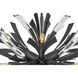 Vida LED 22 inch Brushed Graphite Chandelier Ceiling Light, Orb