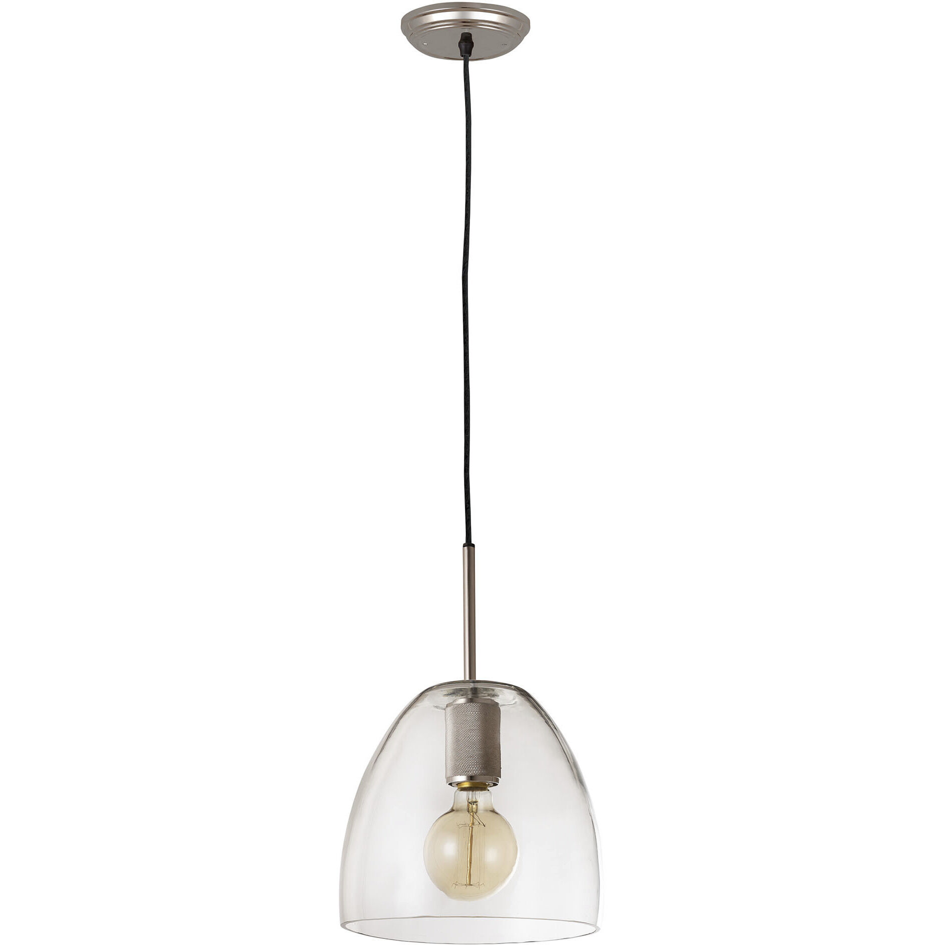 Netta 1 Light 10 inch Satin Nickel Mini Pendant Ceiling Light