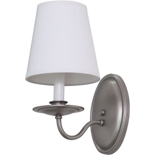 Lake Shore 1 Light 5 inch Satin Pewter Wall Lamp Wall Light