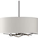 Brindille 3 Light 22 inch Oil Rubbed Bronze Pendant Ceiling Light in Flax