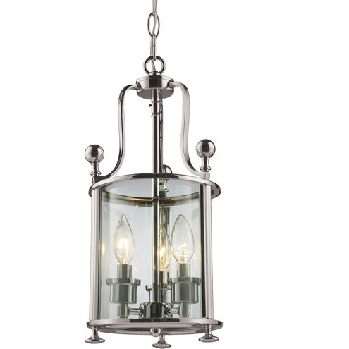 Wyndham 3 Light 9 inch Brushed Nickel Pendant Ceiling Light