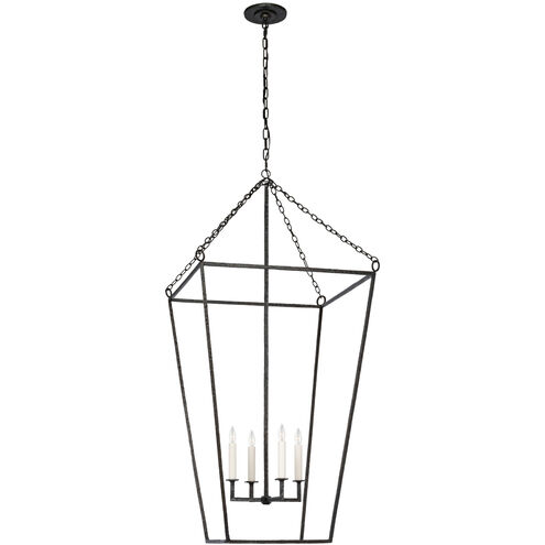 Marie Flanigan Malloy LED 23.75 inch Aged Iron Open Frame Forged Lantern Ceiling Light