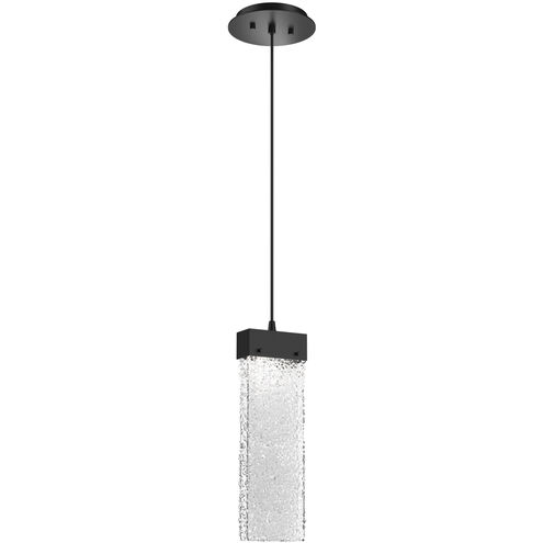 Parallel LED 2.3 inch Matte Black Pendant Ceiling Light in Clear Rimelight, 2700K LED