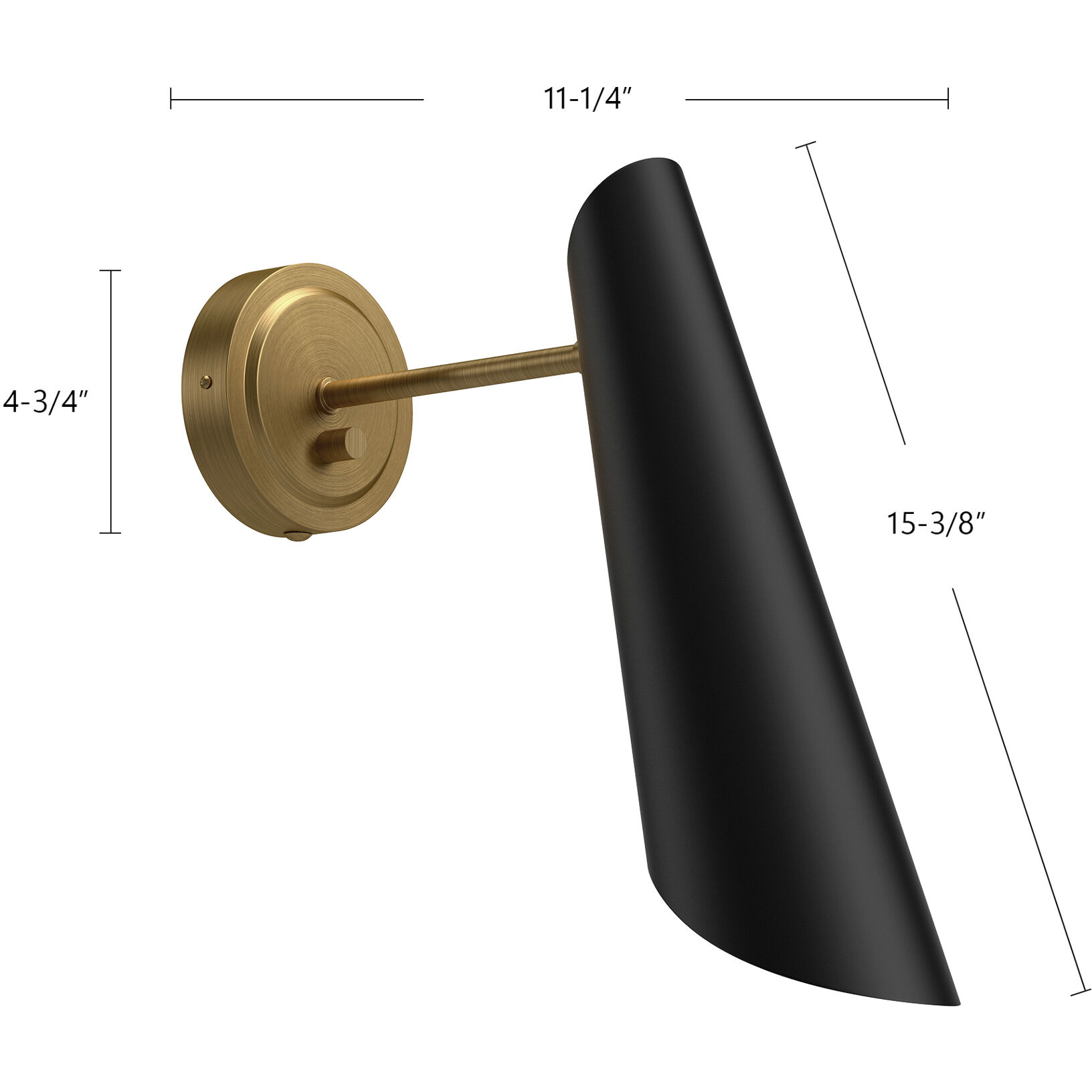 Alora Mood Gabriel Wall/Ceiling Light Wall Light in Aged Gold and White