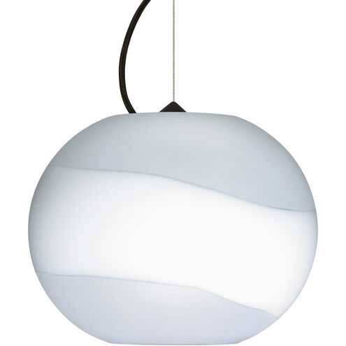 Luna 1 Light Black Cable Pendant Ceiling Light
