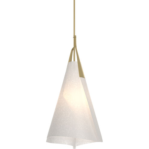 Mobius 1 Light 13.5 inch Modern Brass Pendant Ceiling Light, Tall