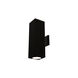 Cube Arch LED 5.5 inch Black Sconce Wall Light in Flood, 85, 2700K, Away From Wall