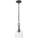 Keating Pendant Ceiling Light in Antique Black Iron