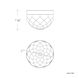 Cascade 1 Light 6 inch Aged Brass Flush Mount Ceiling Light