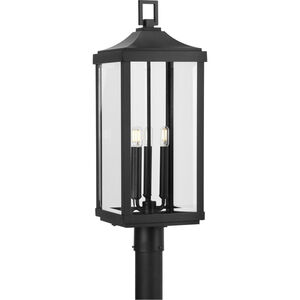 Gibbes Street 3 Light 27 inch Textured Black Outdoor Post Lantern, Design Series