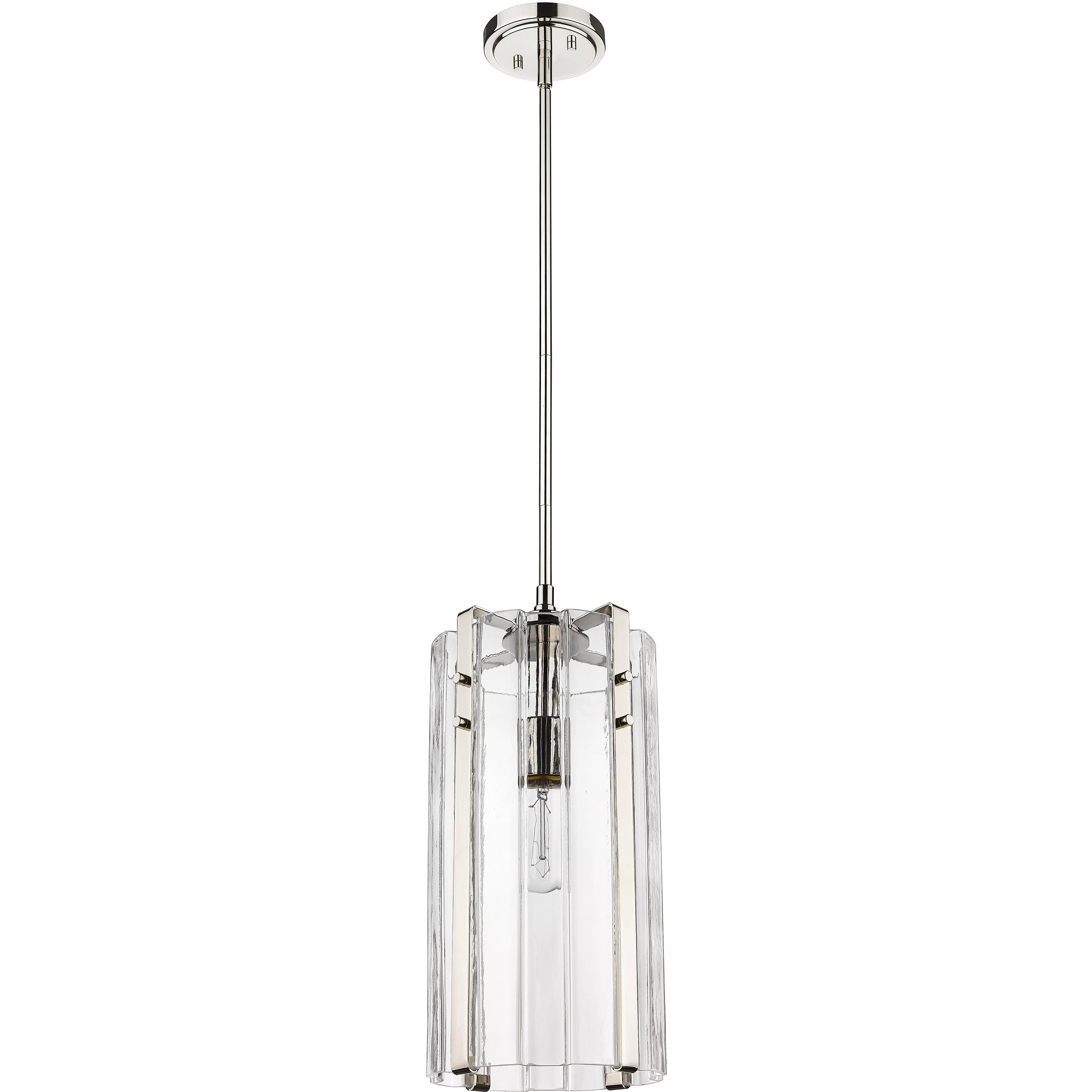 Alverton 1 Light 8 inch Polished Nickel Pendant Ceiling Light